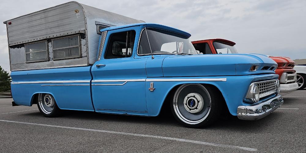 Chevrolet C10 Pickup with U.S. Wheel Rat Rod (Series 671) Extended Sizing